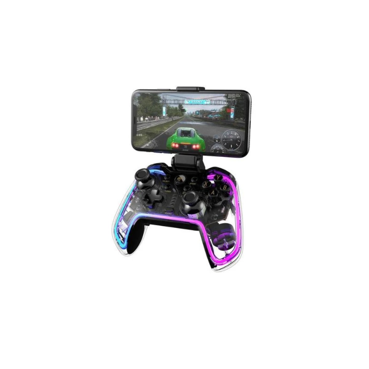 HAVIT G158BT TRANSPARENT RGB GAMEPAD HAVIT G158BT TRANSPARENT RGB GAMEPAD
